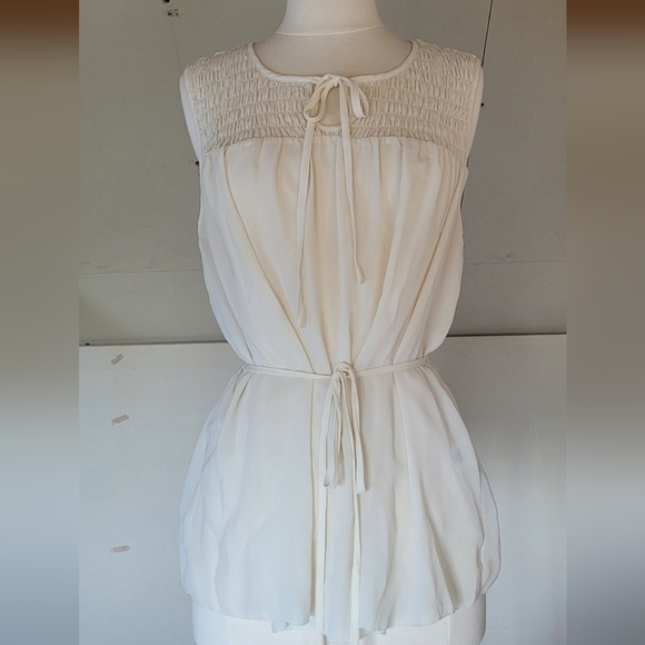 Simply Vera | Vera Wang Womens Sleeveless Blouse size XL | Elegant Vintage Style - Picture 7 of 10